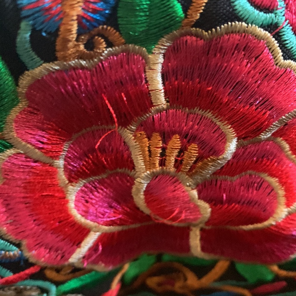 Mini Embroidered Flower Back Pack. - image 4